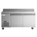 Avantco SS-WD-2R 67" Stainless Steel Extra Deep Worktop Refrigerator with 3 1/2" Backsplash Main Thumbnail 4