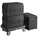 Metro Mightylite Insulated EPP Pan Carrier Kit with (2) BigBoy Black Top-Loading 5 Pan Carriers, Front-Loading 4 Pan Carrier, and Dolly Main Thumbnail 2