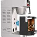 A Grindmaster PrecisionBrew coffee machine with twin vacuum shuttles.