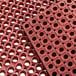 Choice 3' x 5' Red Rubber Straight Edge Grease-Resistant Anti-Fatigue Floor Mat, 3/4" Thick Main Thumbnail 6