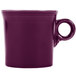 A purple Fiesta china mug with a handle.