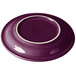 A purple Fiesta® china appetizer plate with a white rim.