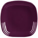 A purple square Fiesta luncheon plate.