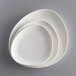 Acopa Nova 10 1/4" Cream White Organic Coupe Stoneware Plate - 12/Case Main Thumbnail 5