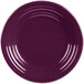 A purple Fiesta luncheon plate with a circular pattern on the rim.