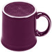 A purple Fiesta China Java Mug with a white handle.