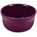 A purple Fiesta china bowl with a white background.