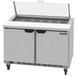 Beverage-Air SPED48HC-12-4-CL Elite Series 48" 4 Drawer Refrigerated Sandwich Prep Table with Clear Lid Main Thumbnail 1
