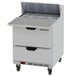 Beverage-Air SPED27HC-C Elite Series 27" 2 Drawer Refrigerated Sandwich Prep Table with 17" Cutting Board Main Thumbnail 1