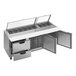 A Beverage-Air stainless steel refrigerated sandwich prep table with 2 drawers.