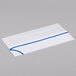 Royal Paper RPOS1 White Paper Overseas Cap with Blue Stripe   - 100/Box Main Thumbnail 4
