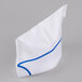 Royal Paper RPOS1 White Paper Overseas Cap with Blue Stripe   - 100/Box Main Thumbnail 3