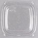 Dart C816BDL PresentaBowls Pro Clear Square Lid for 8, 12, and 16 oz. Square Plastic Bowls - 504/Case Main Thumbnail 1