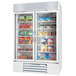 Beverage-Air MMF44HC-1-W-EL MarketMax 47" White Glass Door Merchandiser Freezer with Electronic Lock - 44 cu. ft. Main Thumbnail 1