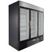 Beverage-Air MMF72HC-5-B MarketMax 75" Black Glass Door Merchandiser Freezer - 68.5 Cu. Ft. Main Thumbnail 1