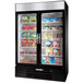 Beverage-Air MMF49HC-1-B-EL MarketMax 52" Black Glass Door Merchandiser Freezer with Electronic Lock - 46.2 cu. ft. Main Thumbnail 1