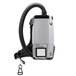 A ProTeam ProVac FS6 backpack vacuum with a black and grey design.