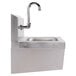 Advance Tabco 7-PS-62 Hands Free Hand Sink with Knee Operated Valve - 17 1/4" Main Thumbnail 3