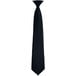 A Henry Segal black pre-knotted neck tie with a zipper.