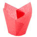 Hoffmaster 2" x 3 1/2" Red Tulip Baking Cup - 250/Pack Main Thumbnail 2