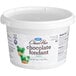 A white Satin Ice container of 1 lb. green ChocoPan chocolate fondant.