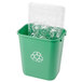 Continental 2818-2 28 Qt. / 7 Gallon Green Rectangular Recycling Wastebasket / Trash Can Main Thumbnail 1