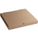 18" x 18" x 2" Kraft Customizable Corrugated Plain Pizza / Bakery Box - 50/Bundle Main Thumbnail 1