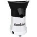 A black and white Sunkist Pro Series electric citrus juicer.
