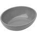 A Delfin Metro gray melamine bowl.