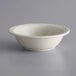 A close up of a Libbey Princess White stoneware bowl.