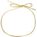 A gold rope tied to a bow on a white background.