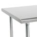 Advance Tabco TGLG-365 36" x 60" 14 Gauge Open Base Stainless Steel Commercial Work Table Main Thumbnail 5