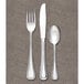 A Libbey heavy weight stainless steel salad fork.