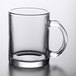 Acopa 12 oz. Customizable Clear Glass Coffee Mug - 12/Case Main Thumbnail 3