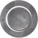 Tabletop Classics by Walco TRS-6651 13" Silver Round Plastic Charger Plate Main Thumbnail 2