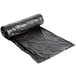 A roll of Berry black plastic garbage bags.