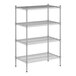 A wireframe of a Regency metal shelf for a wire shelving unit.