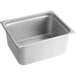 Choice 1/2 Size 6" Deep Anti-Jam Stainless Steel Steam Table Pan / Hotel Pan with Footed Pan Grate - Gauge 24 Main Thumbnail 3