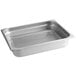 Choice 1/2 Size 2 1/2" Deep Anti-Jam Stainless Steel Steam Table Pan / Hotel Pan with Footed Cooling Rack / Pan Grate - 24 Gauge Main Thumbnail 3