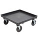 Vollrath 1697-06-LC2 Traex® Recycled Black Rack Dolly Base (No Handle) - 21" x 21" Main Thumbnail 2