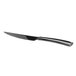 A Reserve by Libbey steak knife with a black handle.