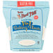A case of four blue bags of Bob's Red Mill 1-to-1 gluten-free baking flour.