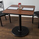 Lancaster Table & Seating 36" x 36" Laminated Square Table Top Reversible Walnut / Oak Main Thumbnail 1