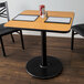 Lancaster Table & Seating 36" x 36" Laminated Square Table Top Reversible Walnut / Oak Main Thumbnail 5