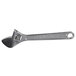 An Olympia Tools adjustable chrome plated wrench with a metal handle.