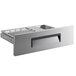 An Avantco stainless steel drawer assembly with a black handle.