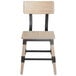 Lancaster Table & Seating Rustic Industrial Dining Side Chair with White Wash Finish Main Thumbnail 5