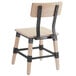 Lancaster Table & Seating Rustic Industrial Dining Side Chair with White Wash Finish Main Thumbnail 4