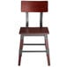 Lancaster Table & Seating Rustic Industrial Dining Side Chair with Mahogany Finish Main Thumbnail 5