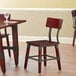 Lancaster Table & Seating Rustic Industrial Dining Side Chair with Mahogany Finish Main Thumbnail 1